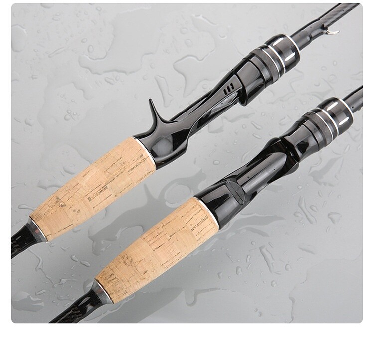 1.8M Rods Carbon Fiber Fishing Rod Spinning Casting Poles Fast 2 Tips Lure Rod
