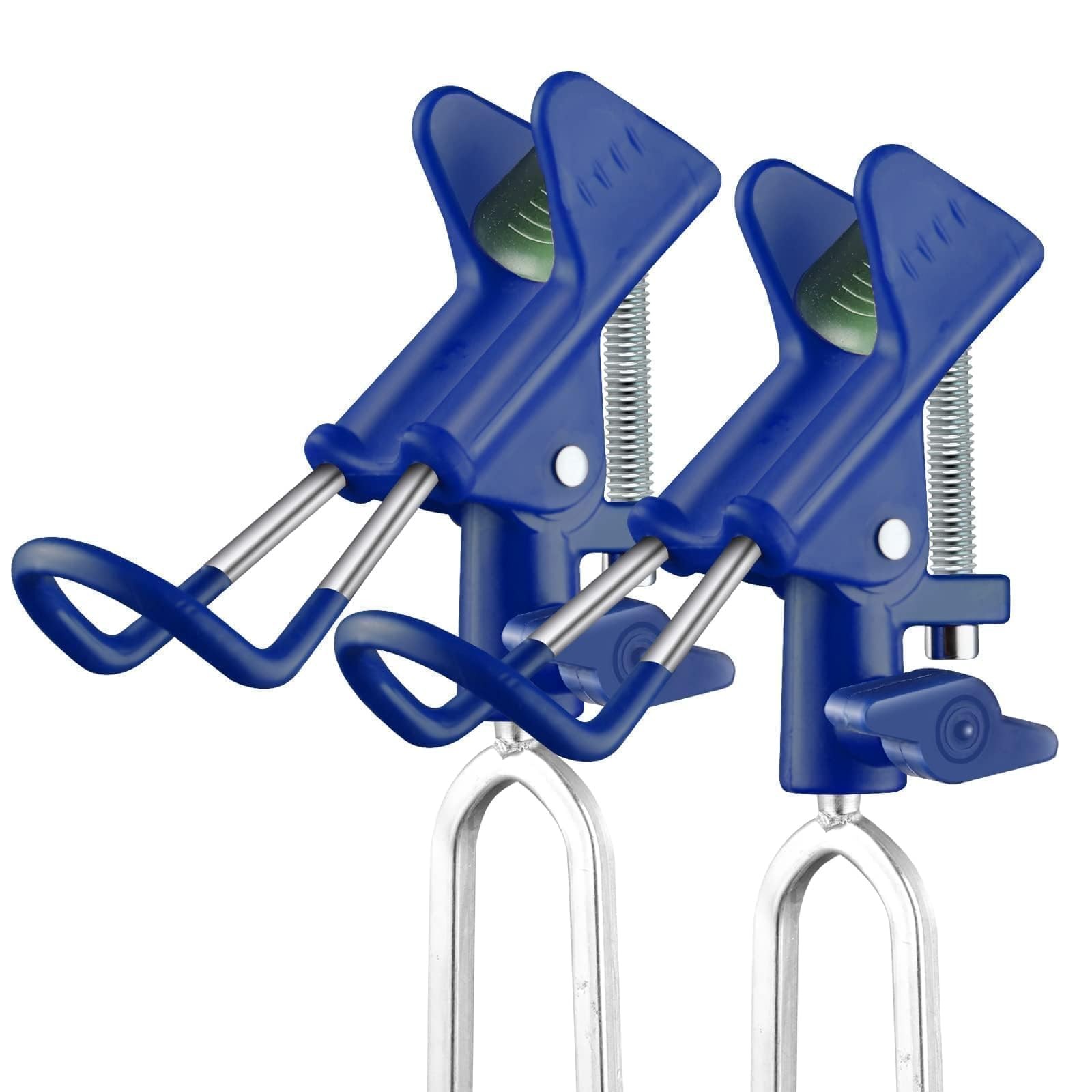 E-jades Fishing Rod Holder for Ground, 2pcs Pole 2 Pack, Blue -2 Pack