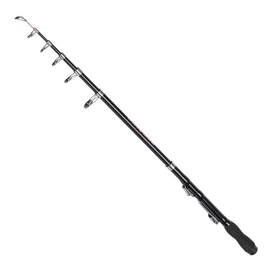 1Pc 1.5m Fishing Pole Red Telescopic Rod Mini Carbon Fishing Rud Fishing gear