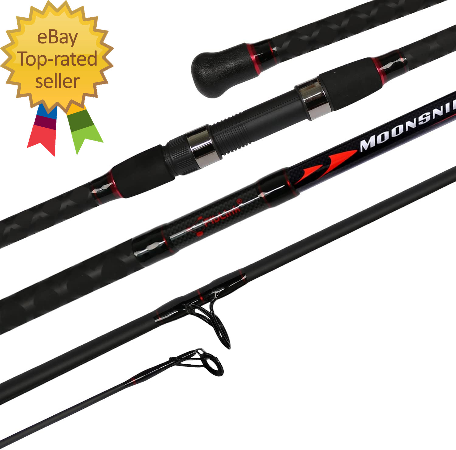 Surf Spinning Fishing Rod 2-Piece/4-Piece Graphite Travel Fishing Rod