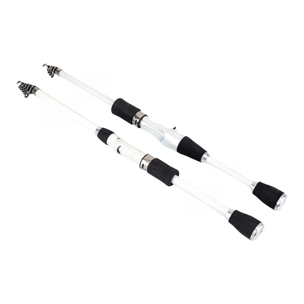 Compact Fiberglass Telescopic Rod 1.8m 2.1m 2.4m for Travel Backpacking Fishing