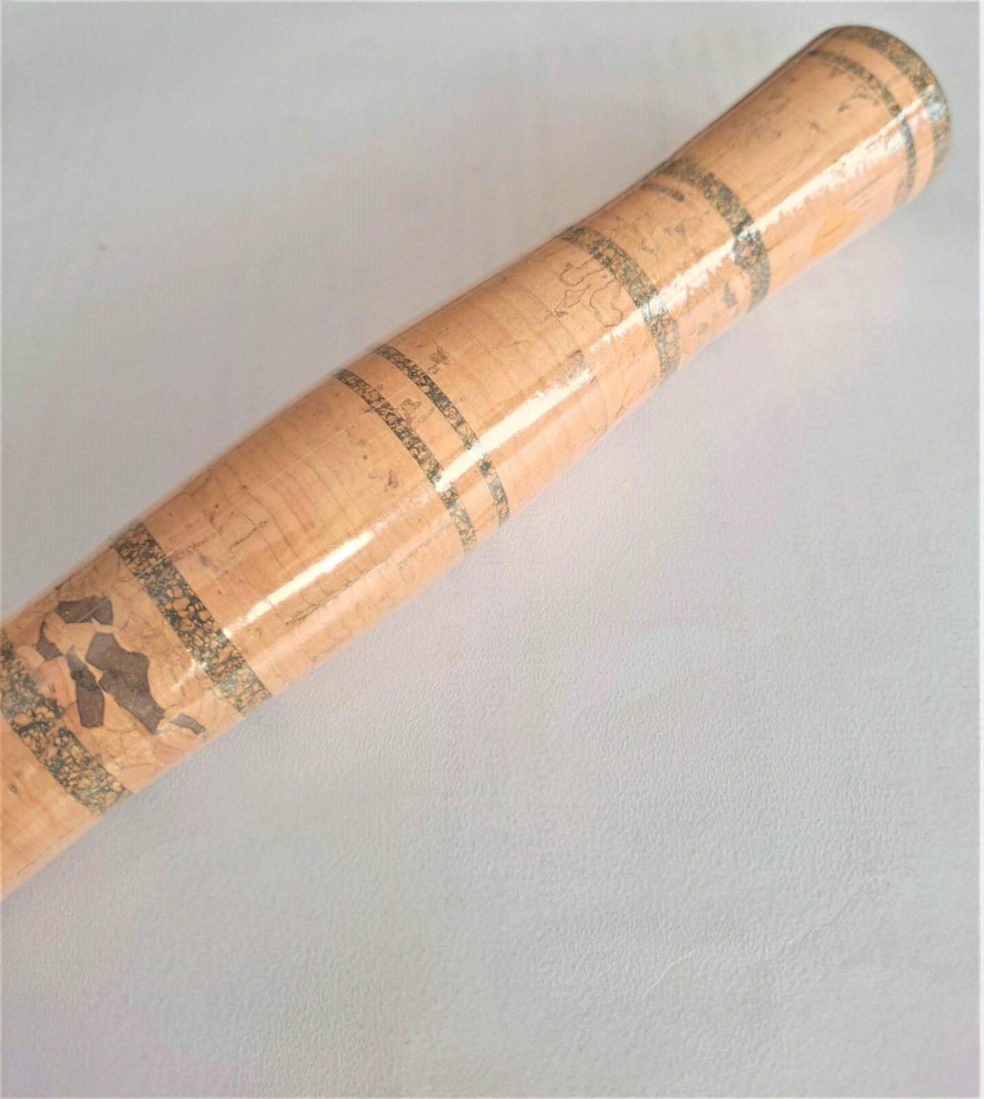 Fly rod full wells grip with composite burl