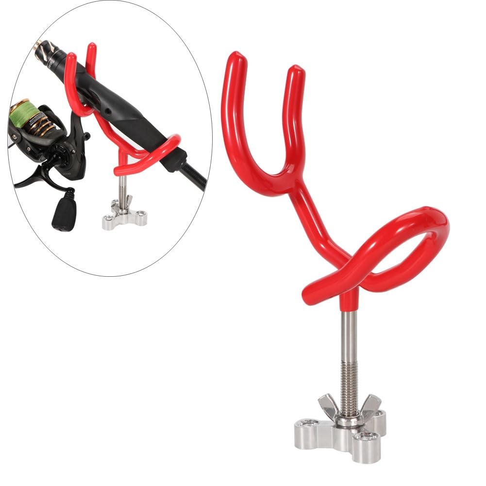 4pcs Sure Grip Steel Boat Rod Holder 20 Degree PVC Coated 20 Degree, RED