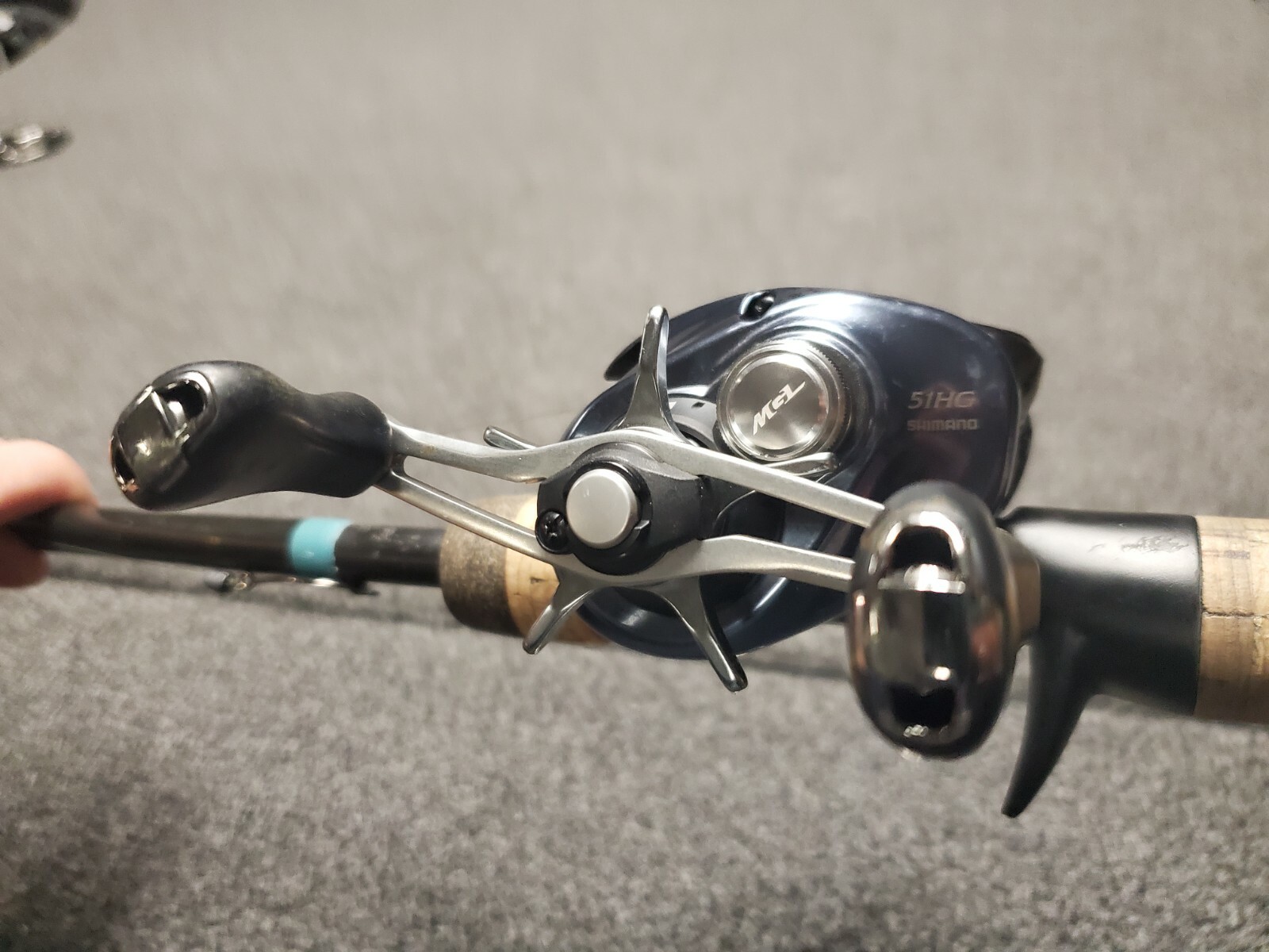 GLoomis 6’8″ extrafast medium 802c JWR 1/8oz-3/8oz 10-14lb Shimano Aldebaran MGL