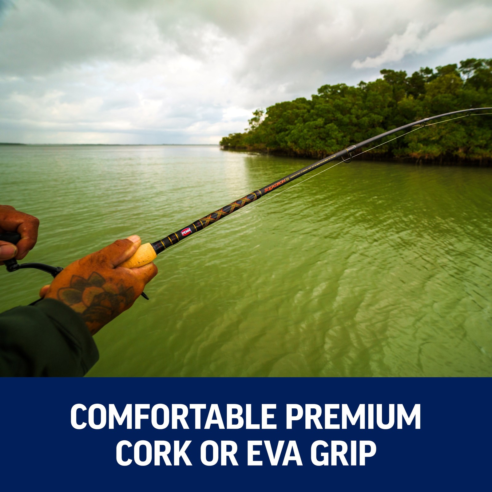 PENN Squadron III Inshore Spinning Rods , 7′ Medium Light