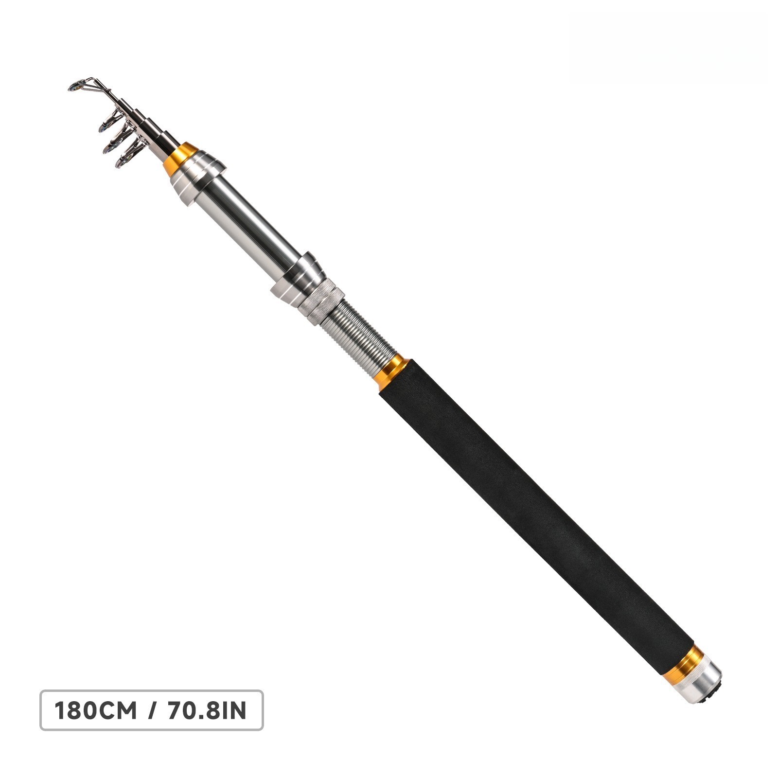 Carbon Telescopic Sea Rod 1.8/2.1/2.4/2.7m for Surf Shore Rock and Boat Fishing