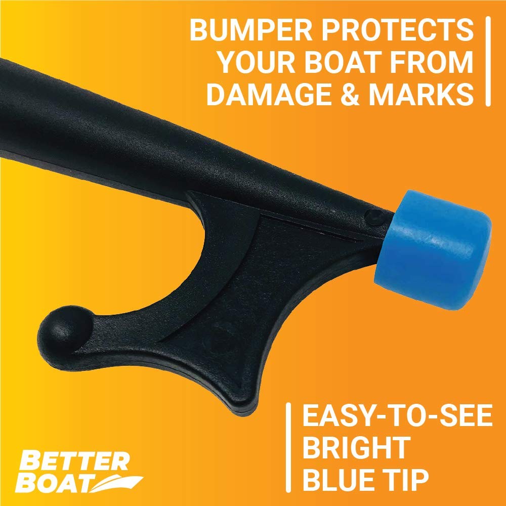 Boat Hook for Pole, Works with Push Pole 3/4″ Thread Screw End, Black