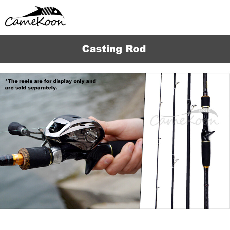 CAMEKOON Spinning Fishing Rod 6’8/7’8/8’8/9’6 Lure Weight 10-25oz 4PCS Lure Pole