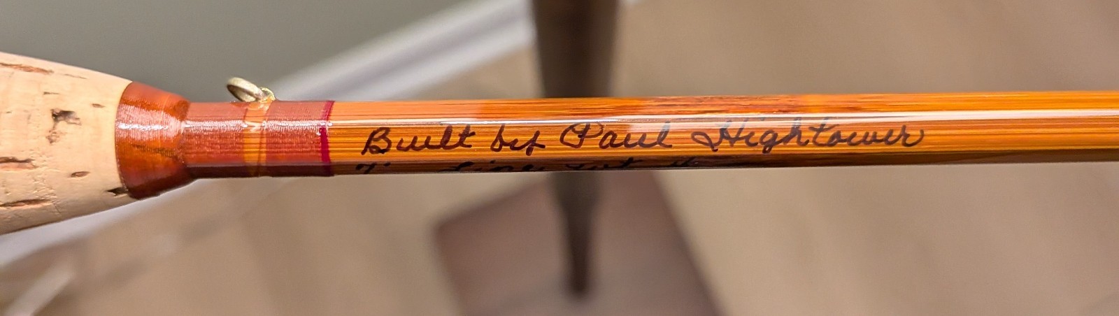 Paul Hightower Bamboo Fly Rod – 7 ft 4 wt w/2 Tips – MINT