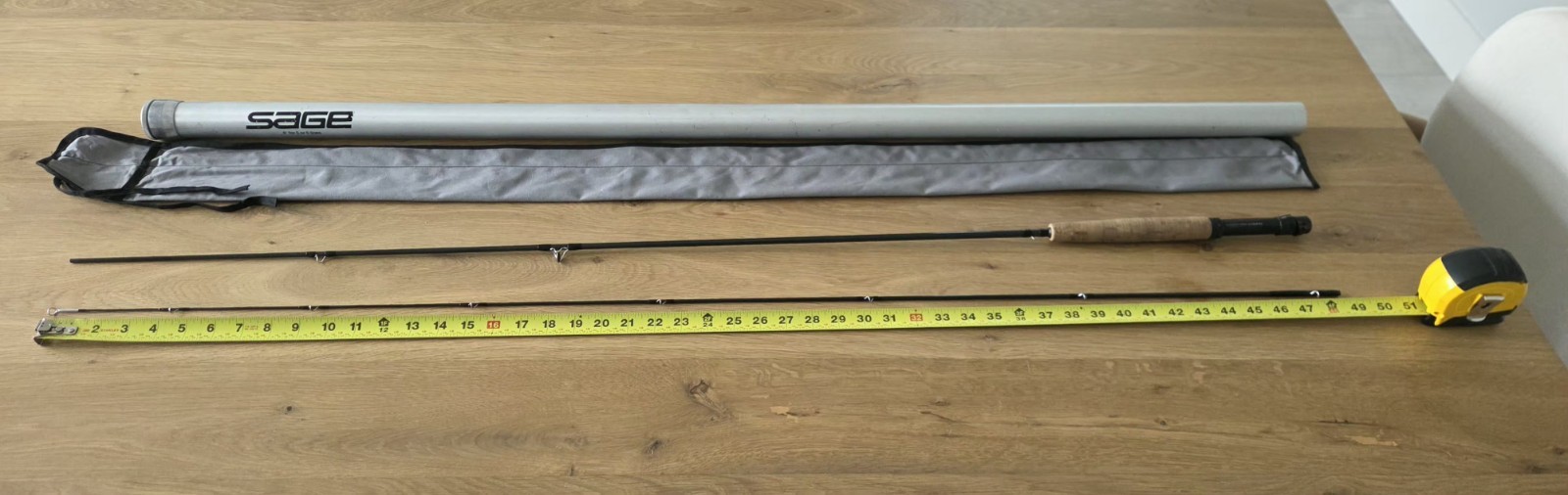 SAGE Fly Fishing ROD GRAPHITE #5-6 LINE 8 FOOT 2 Pc With Aluminum Tube perfect!