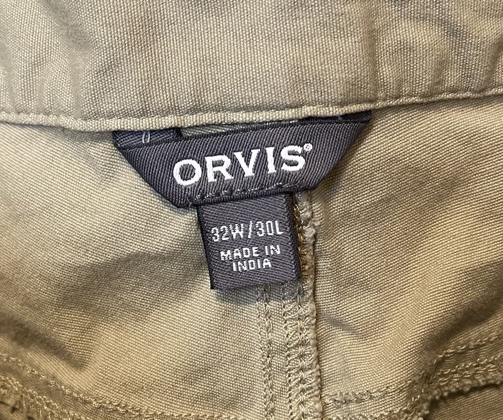 Orvis Pants Boy/Teen SEE MEASUREMENTS Tan Brown Missouri Breaks Upland Game