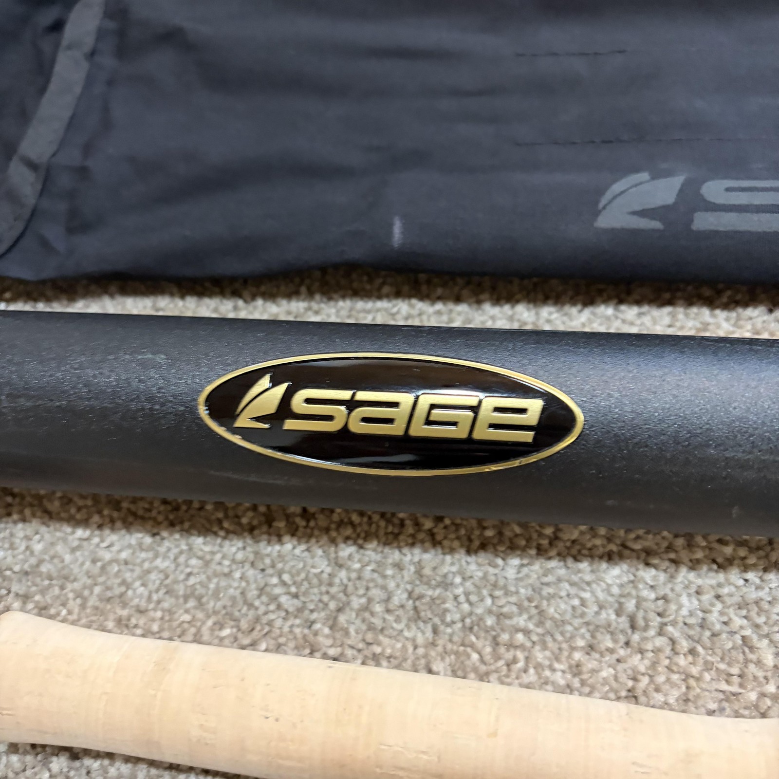 Sage ONE 486-4 Fly Rod 8’6 4wt 4 Piece Black Konnetic Graphite Tube Sock