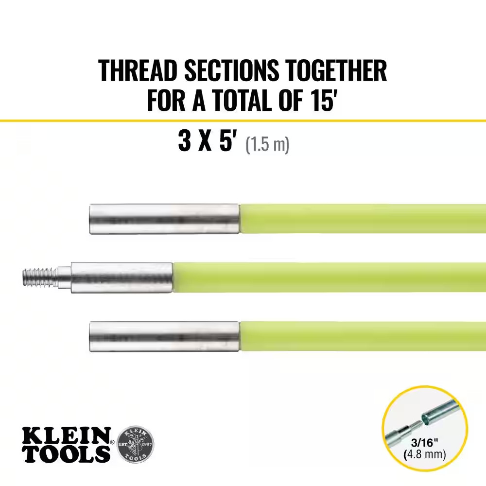 15 Ft. Mid-Flex Glow Fish Rod Set