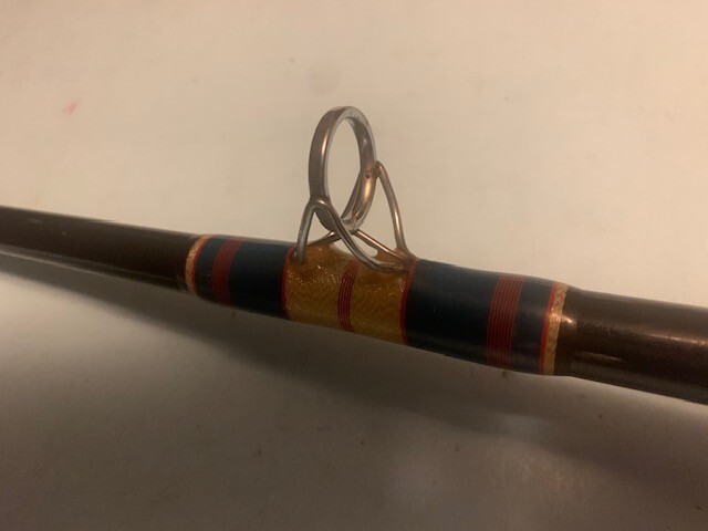 CUSTOM BUILT GRAPHITE COMPOSITE 7 FOOT 3 INCH 50 TO 100 POUND CLASS FISHING ROD