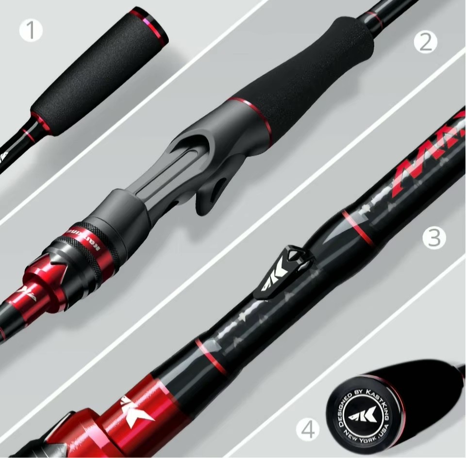 KASTKING MAXSTEEL Fishing Rod Sea Saltwater Freshwater Fishing Rods Cast & Spin