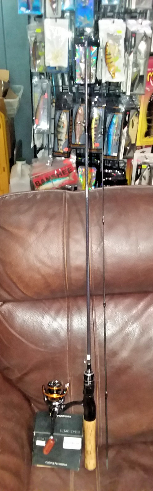 One 6′ Carbon Fiber Fishing Rod Spinning Ultra Light DC 1000 Reel to match!!