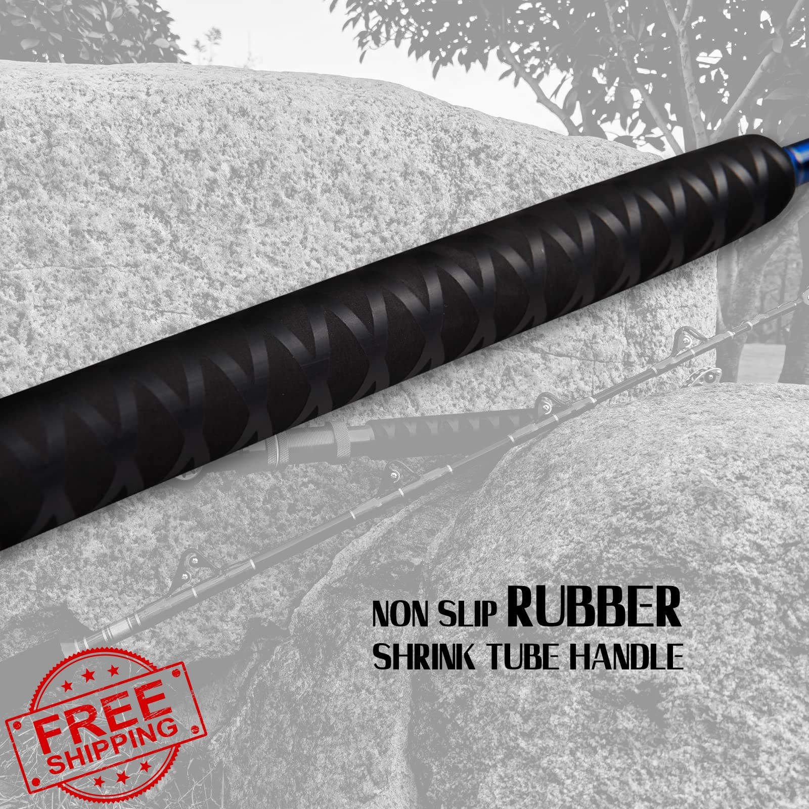 Fiblink Trolling Rod 5’6″ 50-80lb Straight Butt