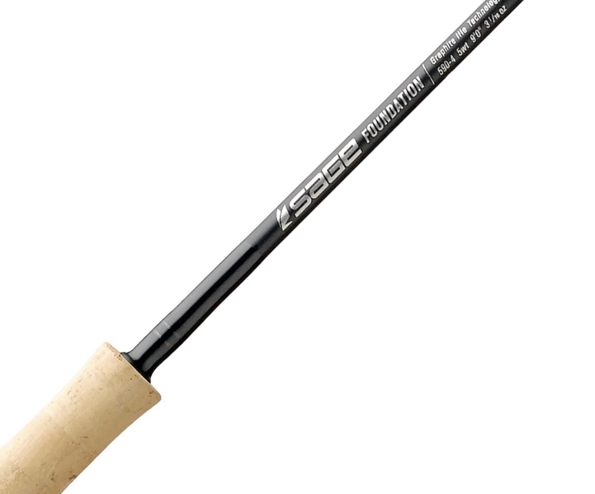 Sage Foundation 590-4 Fly Rod 9ft 5wt Fast Medium Power 4pc Graphite w/Tube