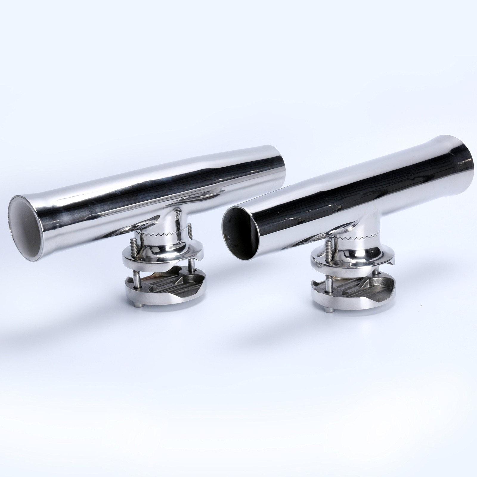 Amarine Made 4 Pcs Fishing Rod Holder Stainless Tournament Style Clamp On Rod