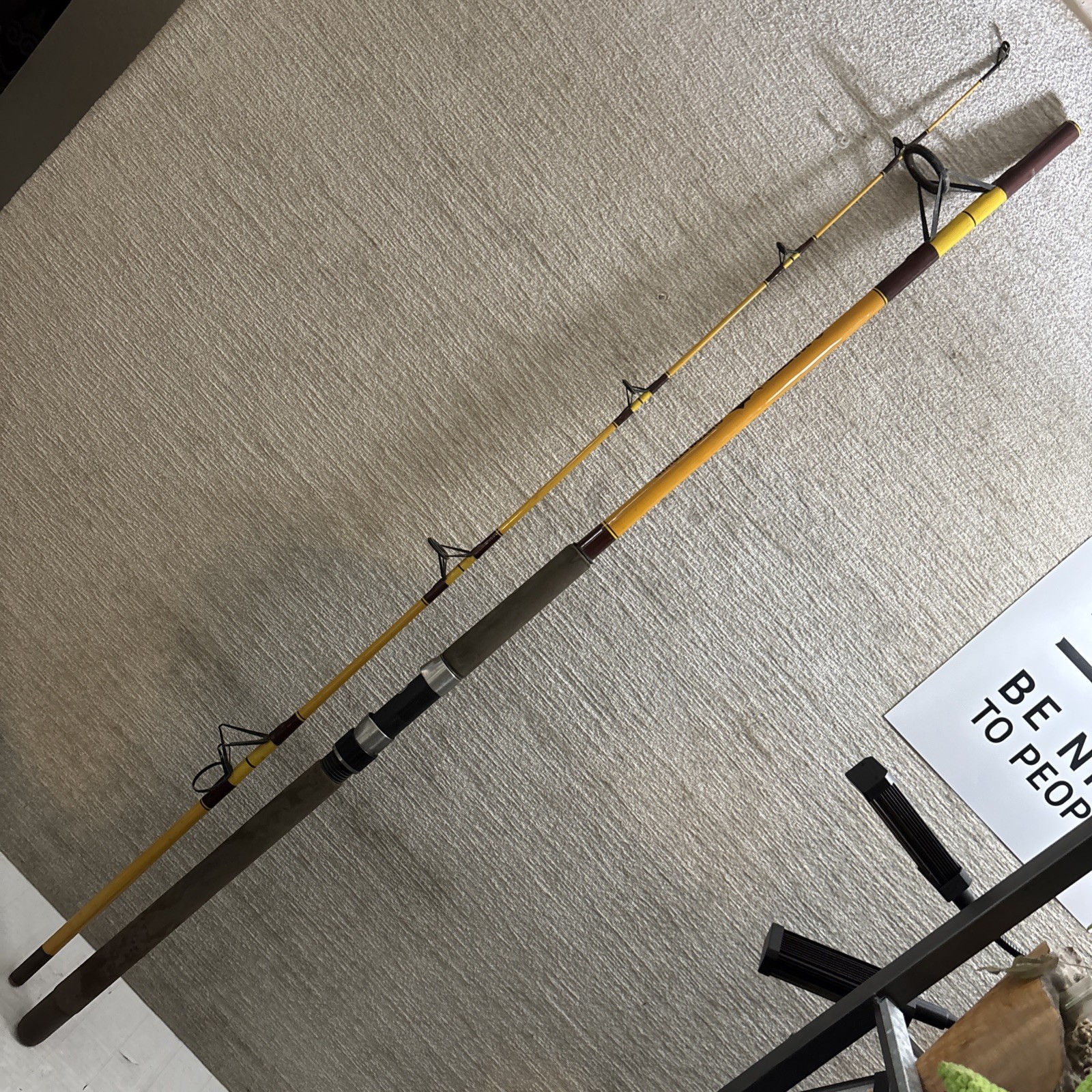 MASTER CUSTOM STRIKER PST476 Big-Game Spinning Rod: 7 1/2″ 15-30lb READ! DAMAGE!