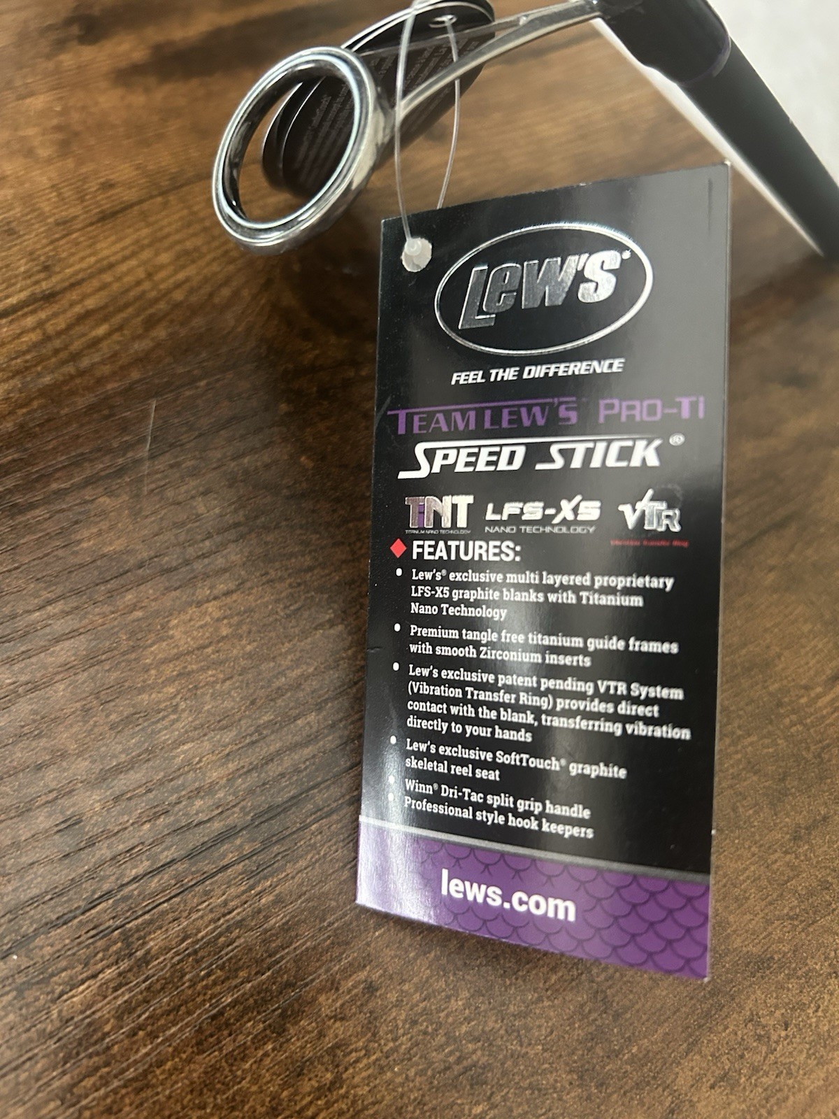 Lew’s Pro-Ti 6’10” Medium Extra Fast Spinning Rod TLPTI610MXFS