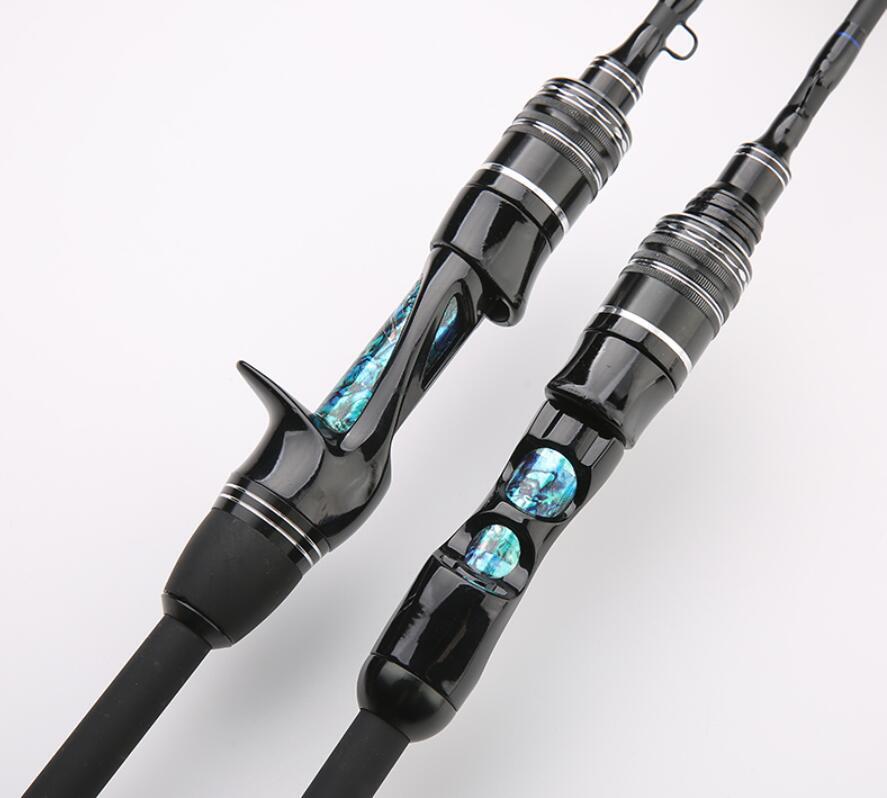 Casting Spinning Fishing Rods 5.5 ft 6 ft Carbon Fiber Rod 2 Section Travel Pole