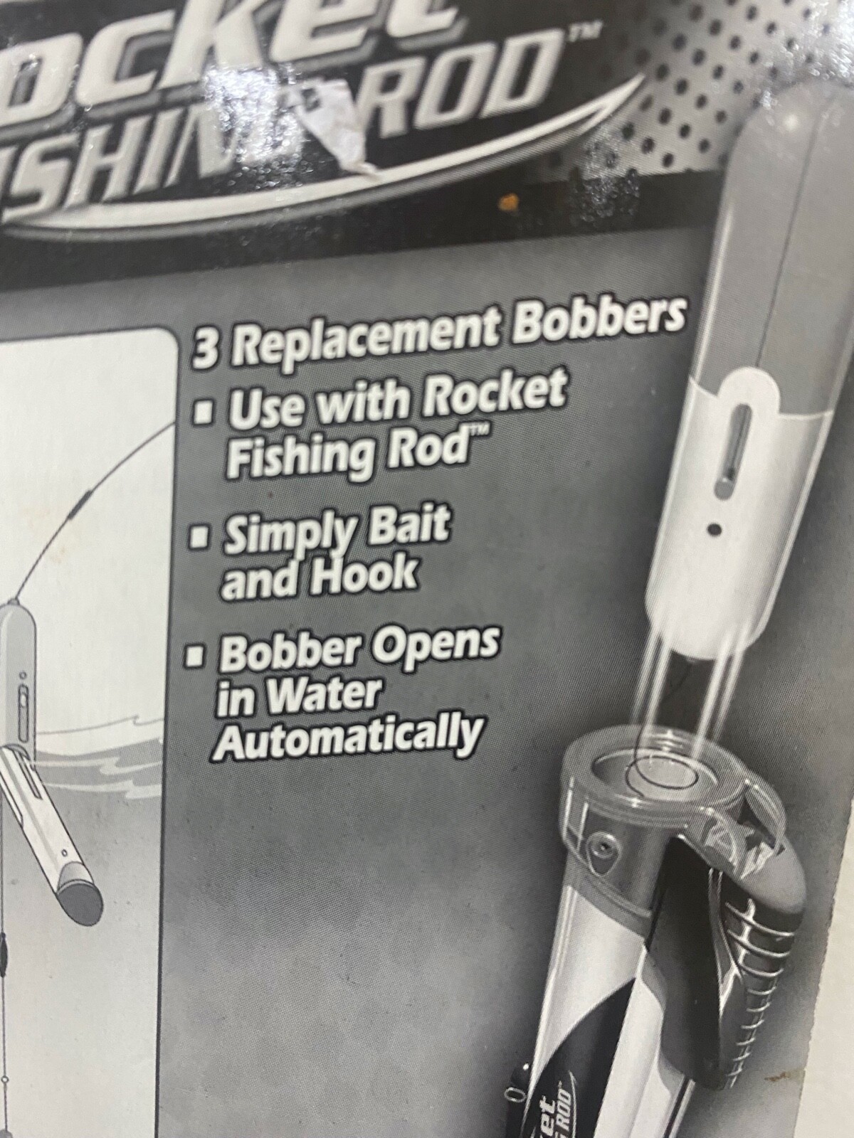 3 Replacement Safety Bobbers Rocket Fishing Rod Kids Encloses Hook