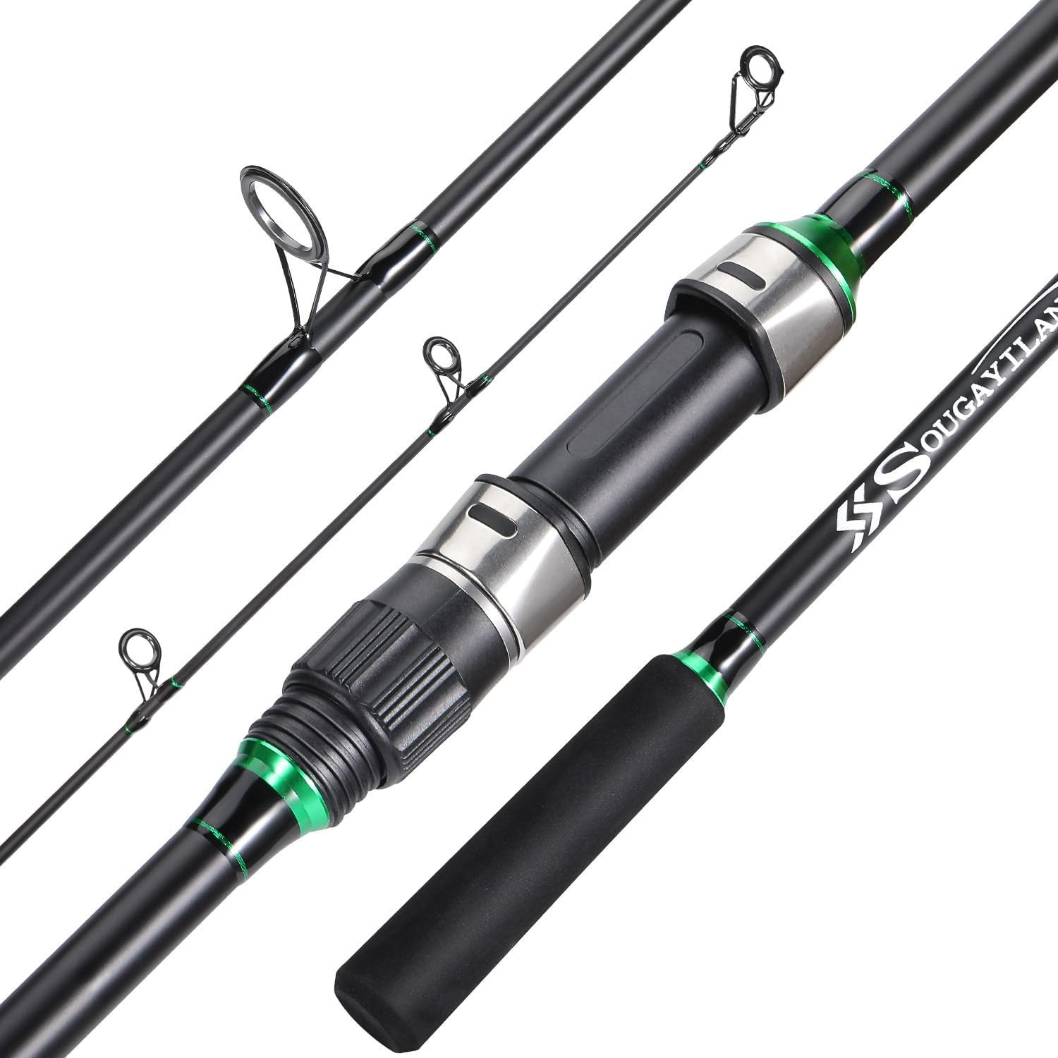 Surf Fishing Rod IM8 Carbon 3 Piece Travel Spinning Rod (9’/10’/11’/12′)