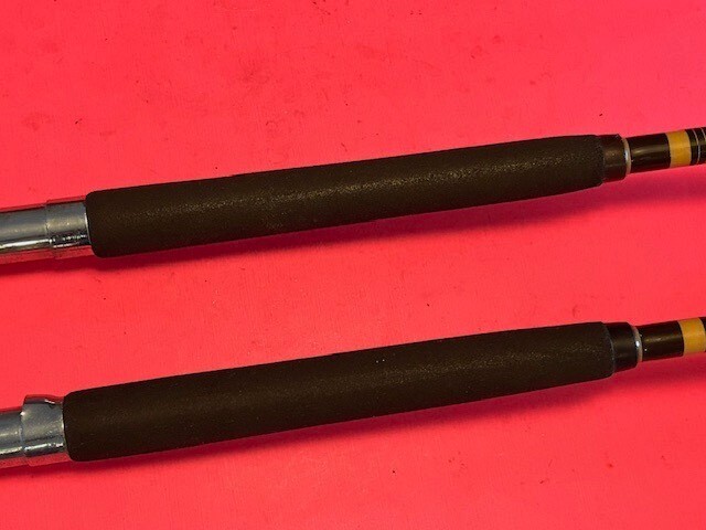 VINTAGE CUSTOM BUILT 7 FOOT IGFA 20 OR 30 POUND CLASS FISHING RODS MATCHING PAIR