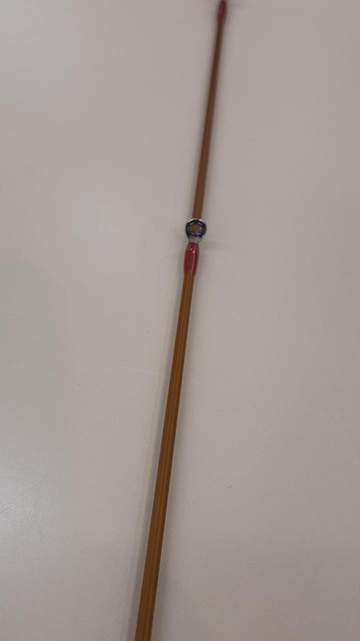 Hayashi MSC-80 Eging Rod 8ft 115g Fishing Gear with Crack in #9.10 Guide