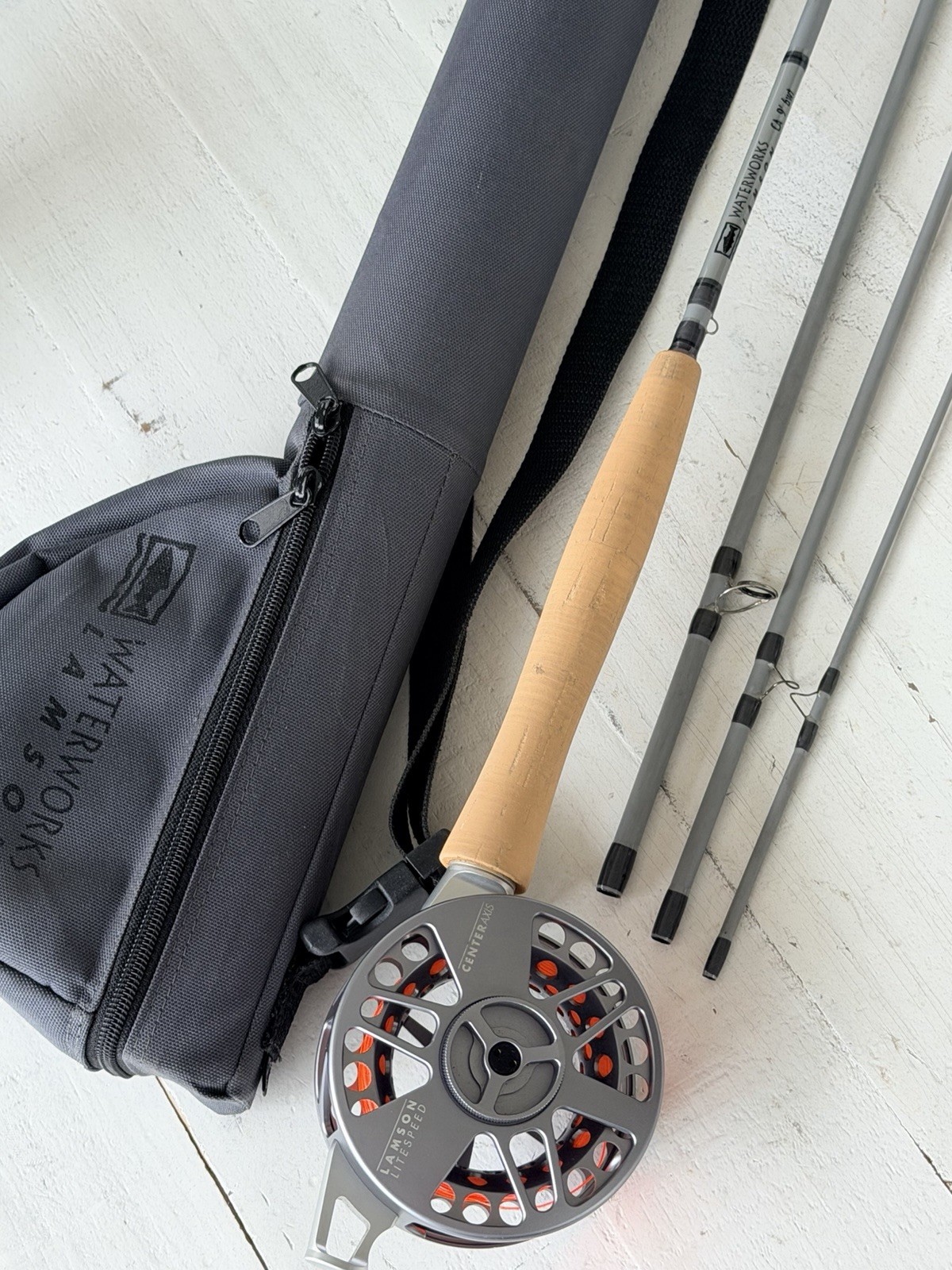 **BEAUTIFUL**🔥WATERWORKS LAMSON CENTER AXIS 6wt. 9’ft Fly Rod ~LEDENDARY~🔥