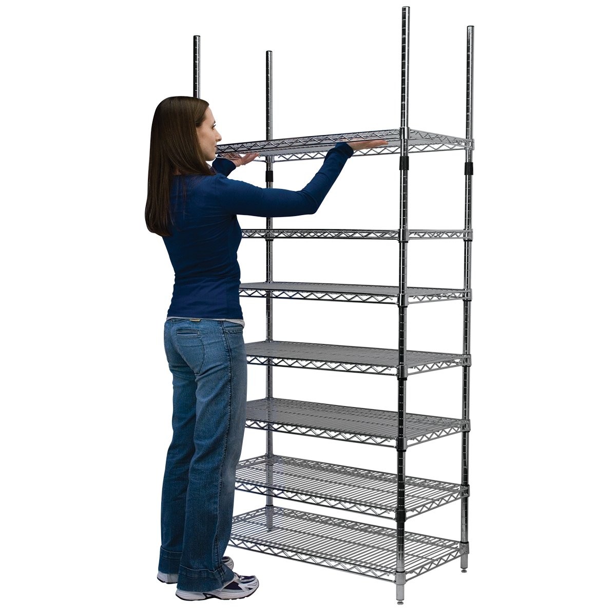 Akro-Mils AWP54UPRIGHT 54-Inch NSF Certified Industrial Grade 54″, Chrome