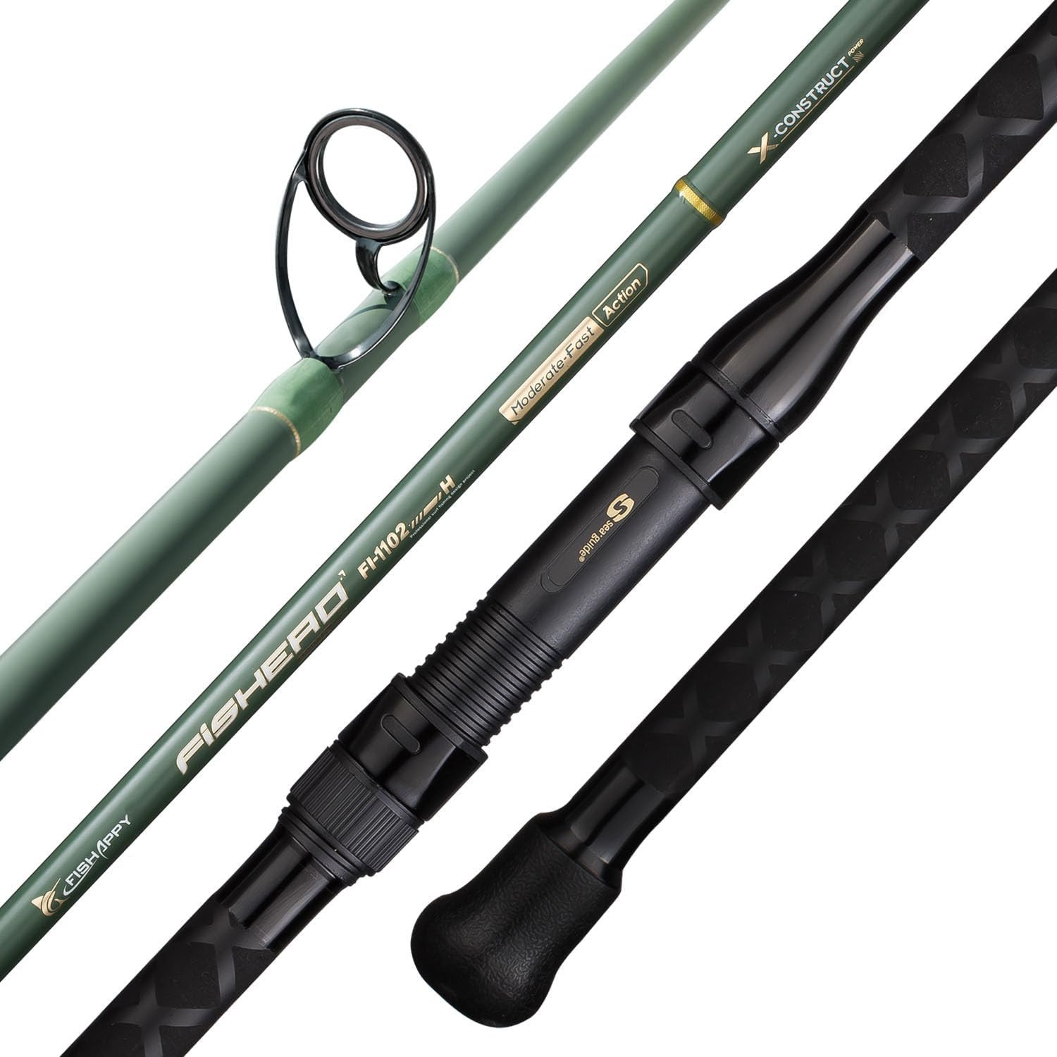 Carbon Fiber Surf Rod Saltwater Surf Spinning Fishing Rod with Seaguide Reel Sea
