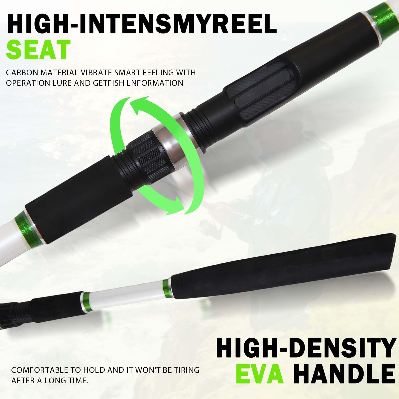 Kingkatch 7Ft Medium Heavy Spinning Fishing Rod Carbon Fiber Graphite Rod