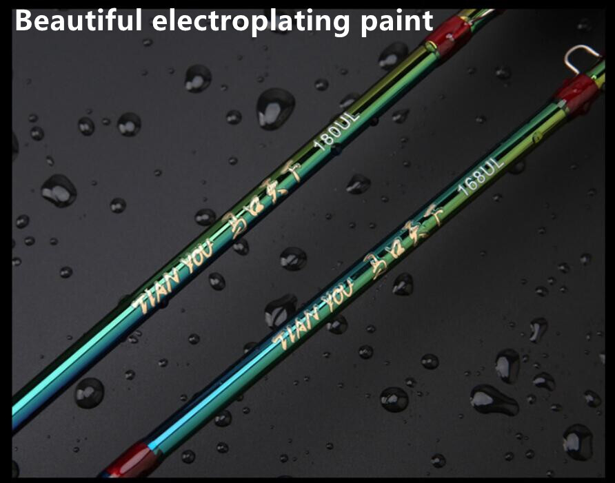 Fishing Spinning Rod 1.68M/1.8M Carbon Fiber 2Tips Lure Pole Casting Fishing Rod