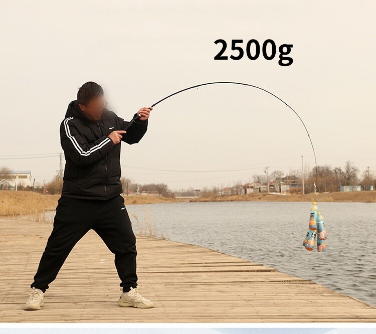 Fishing Rod Spinning Casting Carbon Fiber 5-6 Section Rod Fast Action UltraLight