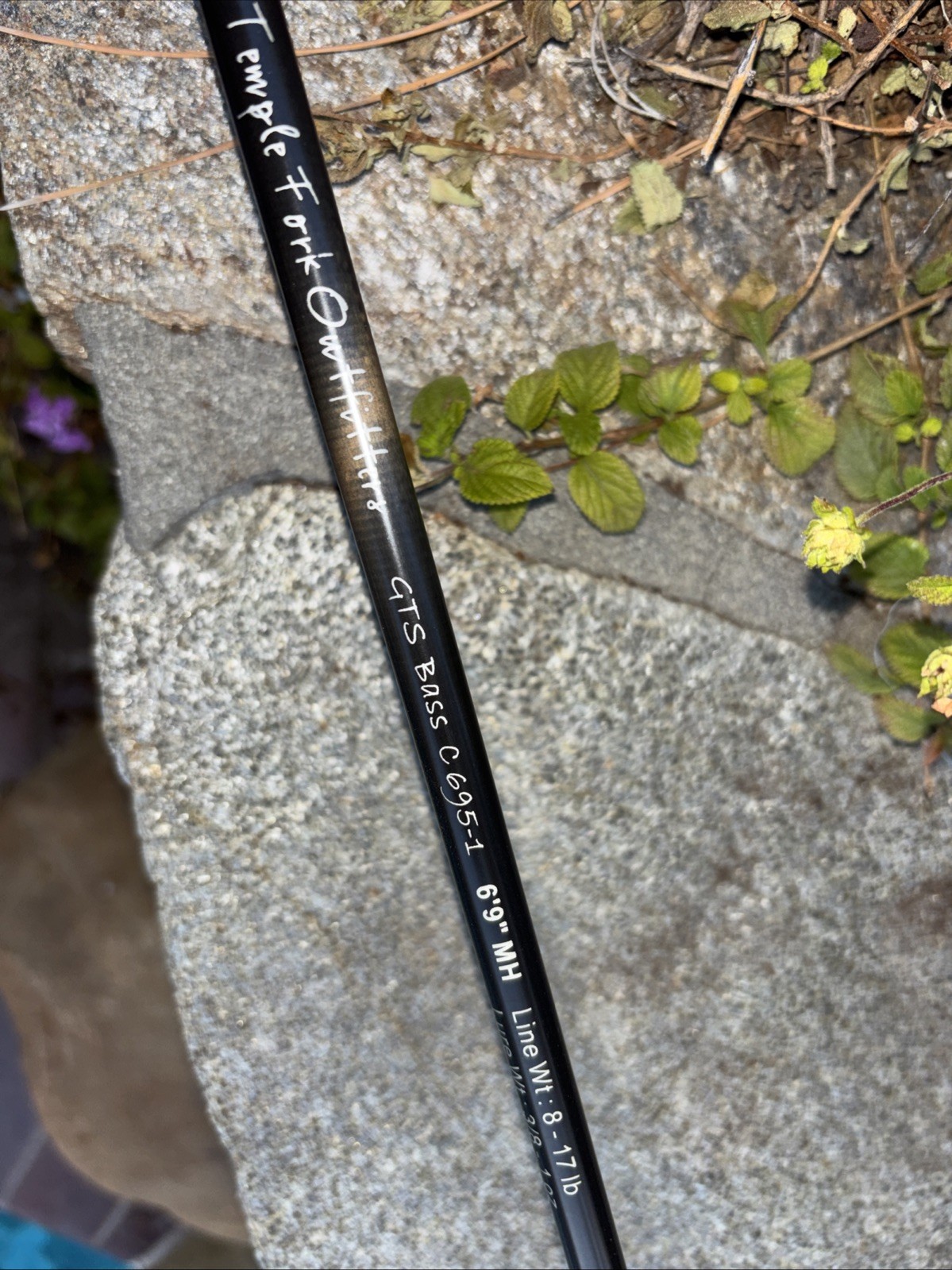 TFO Temple Fork Outfitters GTS Bass C695-1, 6’-9”MH Casting Rod Design By Loomis