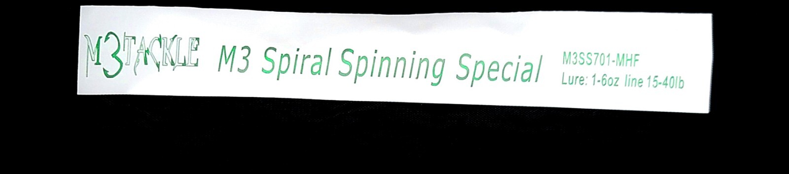7′ Spiral Wrap Spinning Fishing Rod 1-6oz MHF 15-40lb Line ONLY ROD LIKE IT OUT!