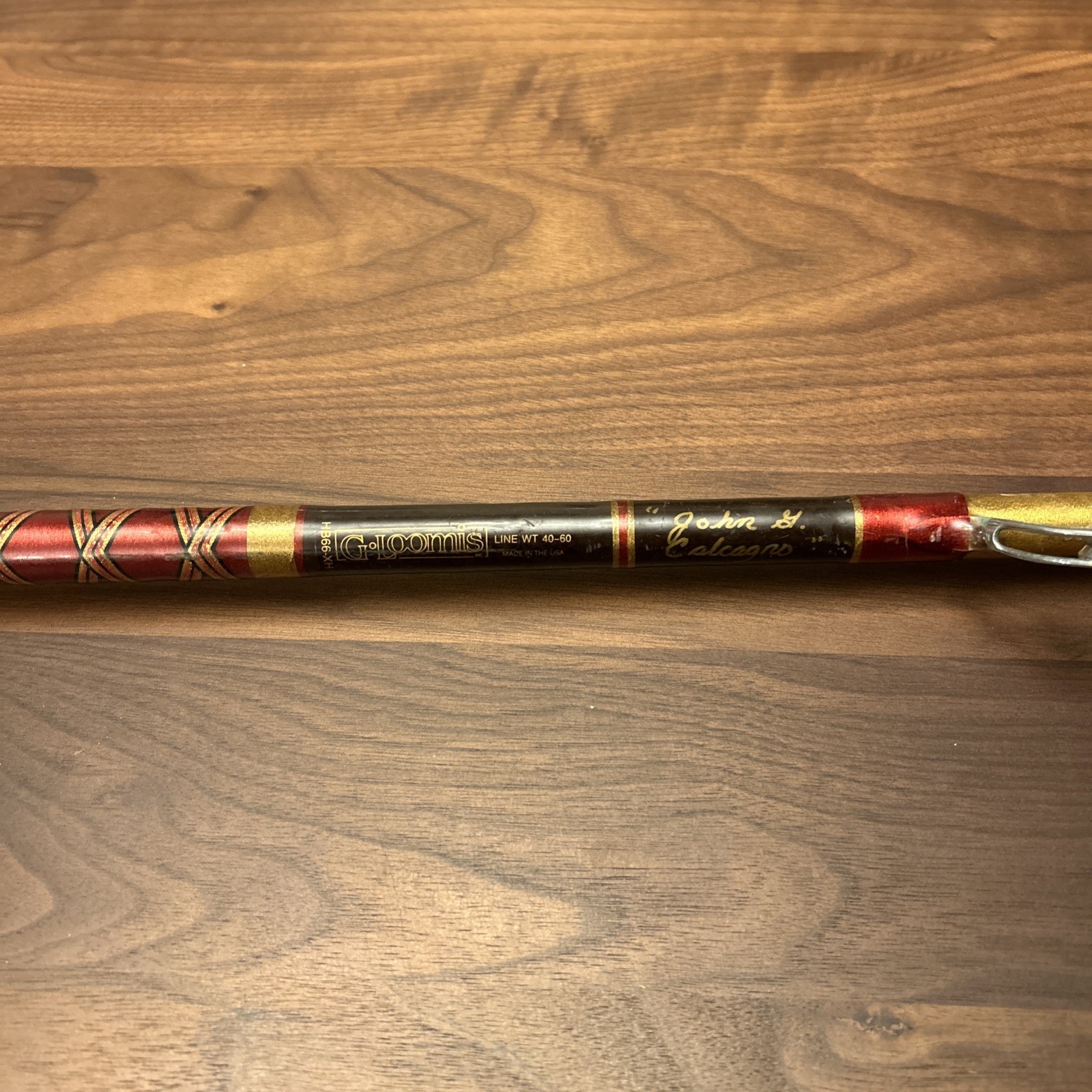 6’7” G Loomis Custom Built John G. Calcagno 40-60 Full Roller Guides HB66-XH L9
