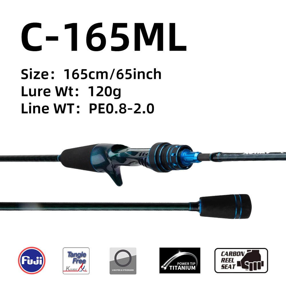 Tianium Tip Cuttlefish Octopus Fishing 165Cm 1.7Cm Fishing Rod Squid Boat FUJI O