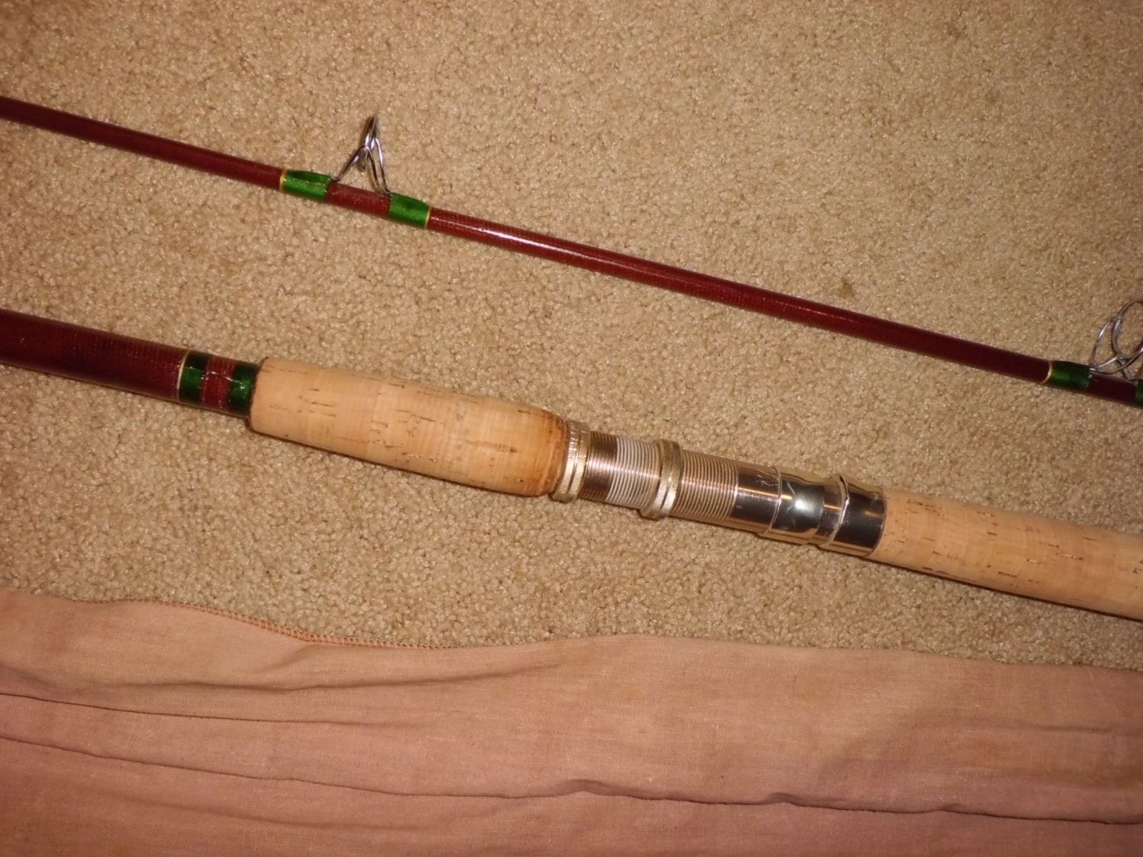 Vintage SILAFLEX Perfexion Model 71 Surf Spinning 10′ Rod- USA- 25 lb