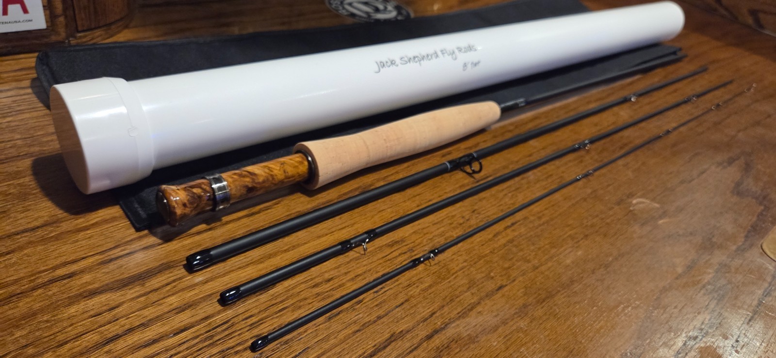 New custom built 8’ 1wt 4pc. Graphite fly rod