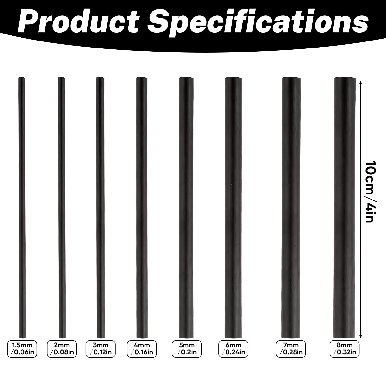 Carbon Fiber Rod Fishing Rod Sticks Repair Kit for Freshwater & Saltwater Bro…