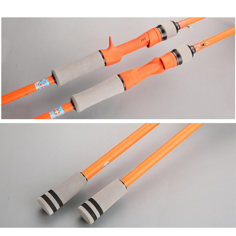 Casting Spinning Fishing Rods 1.65m/1.8m Carbon Fiber Rod 2 Section Travel Poles