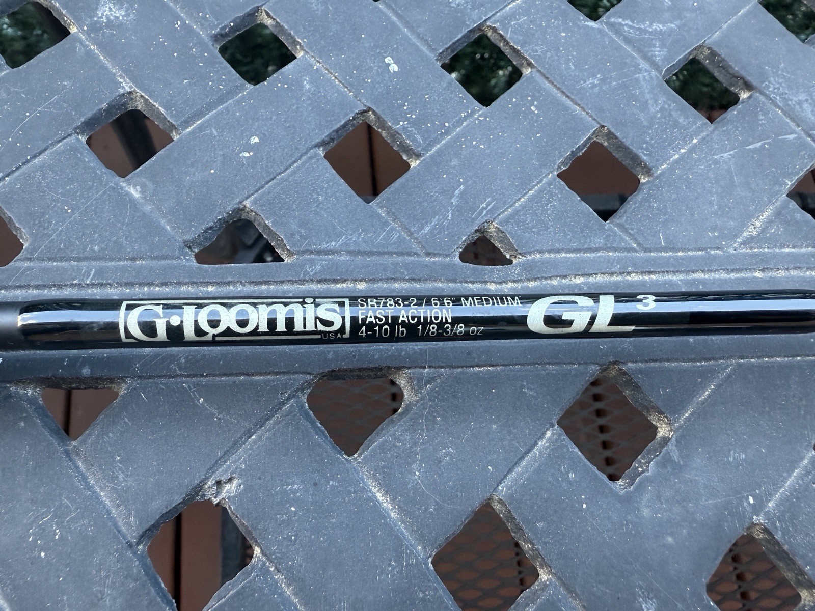 G. Loomis GL3 SR 783-2, 6’6″, Medium, Fast, 4-10lb, 1/8-3/8oz, Spinning Rod, 2pc