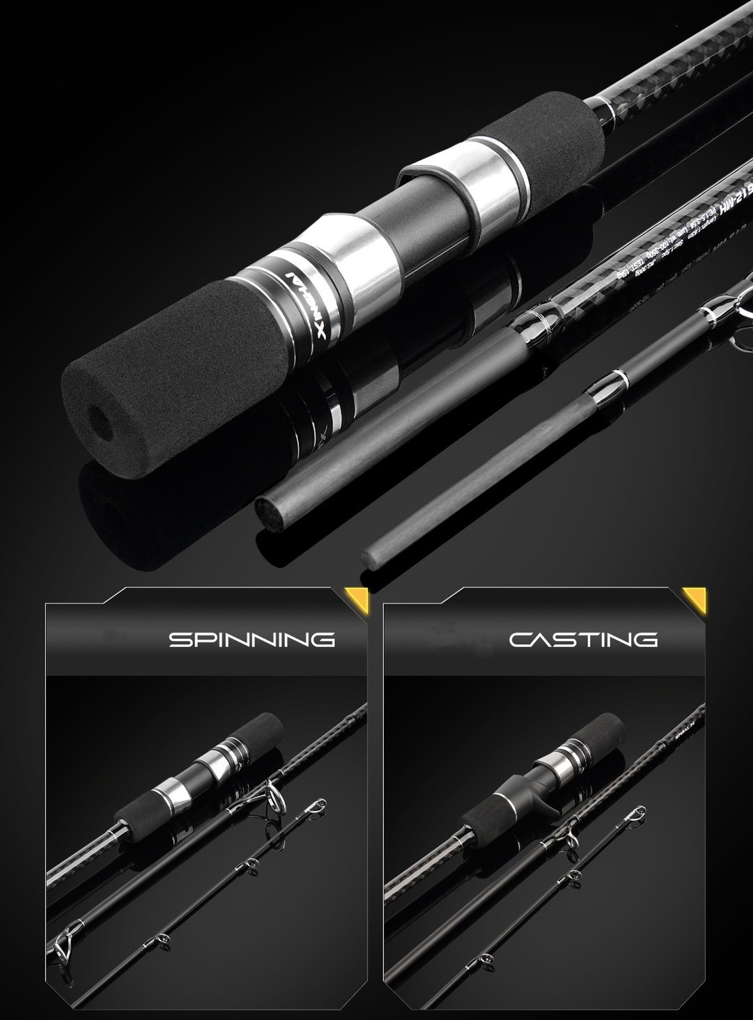 Slow Jigging Fishing Rod 1.83M 1.91M Spinning Casting Ocean Rod Lure Wt 100-350g