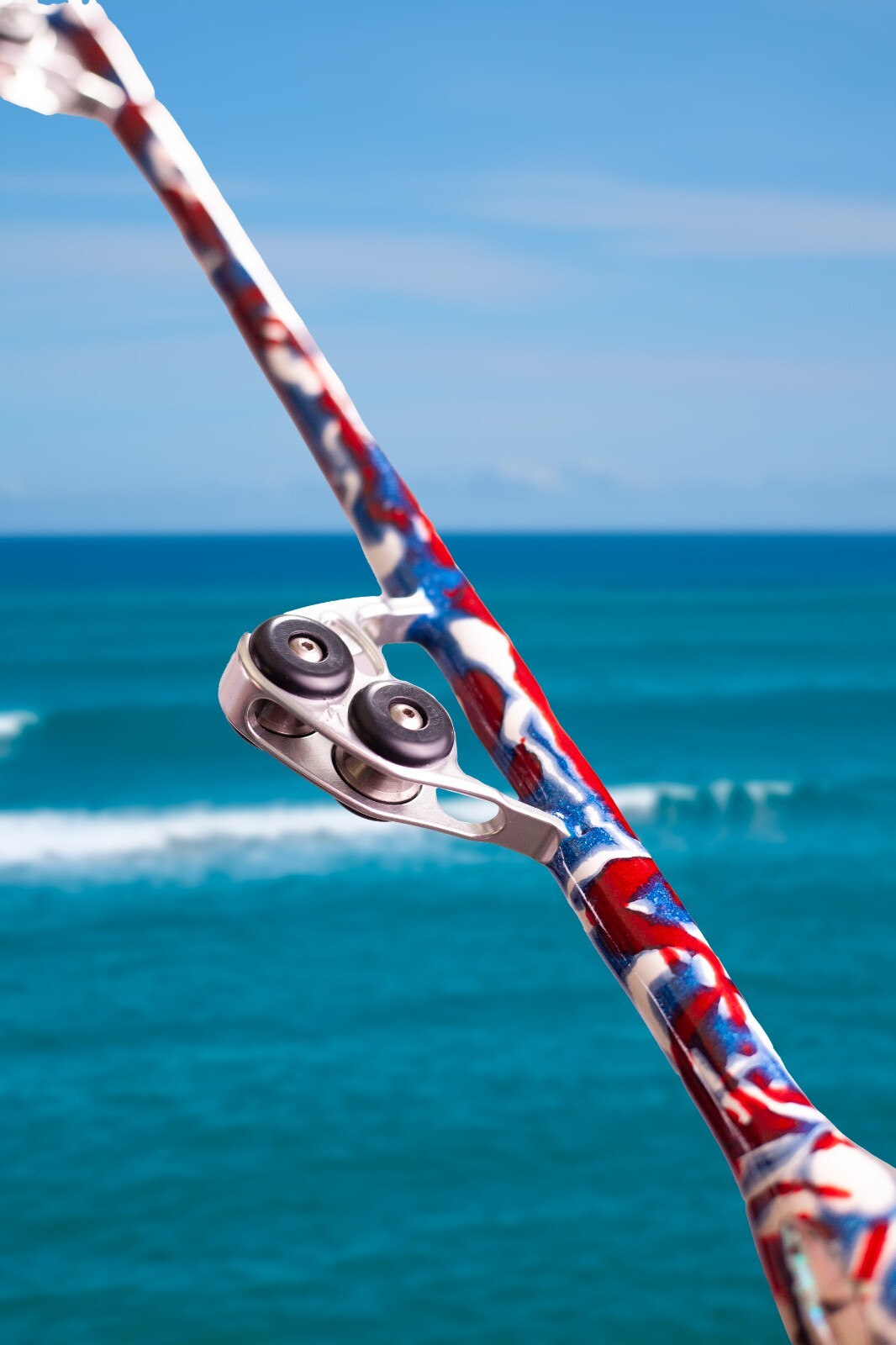 Custom Fishing Rod, Real Crocodile Skin Grips, Awesome Paint Job, ADJUSTABUTT – 