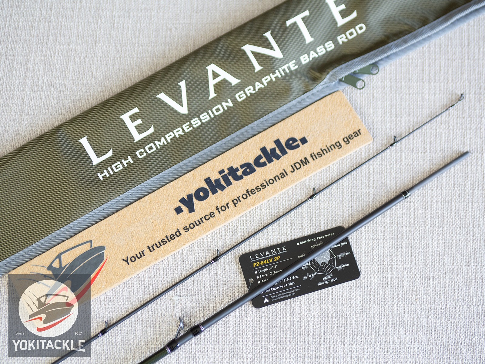 Megabass LEVANTE JP F2-64LV 2P Baitcasting Rod Shipping from JAPAN