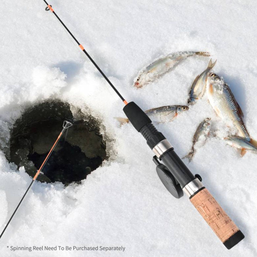 3260cm Ice Fishing Rod with Cork Handle and 3 Tips for Spin Travel Poles