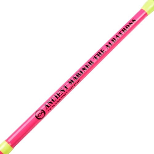 Albatross Catfish Rod 7’6 Casting Rods – 1 Piece Glow with Black Pink